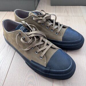 All Saints Men's Redd Low Top Leather Sneakers | Size US12 | Khaki